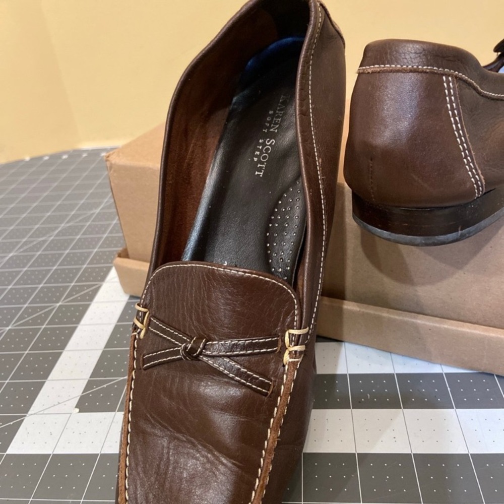 Karen Scott Dark Brown Men's Loafers - Picture 3 of 5